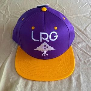 LRG Purple and Yellow Snapback Hat